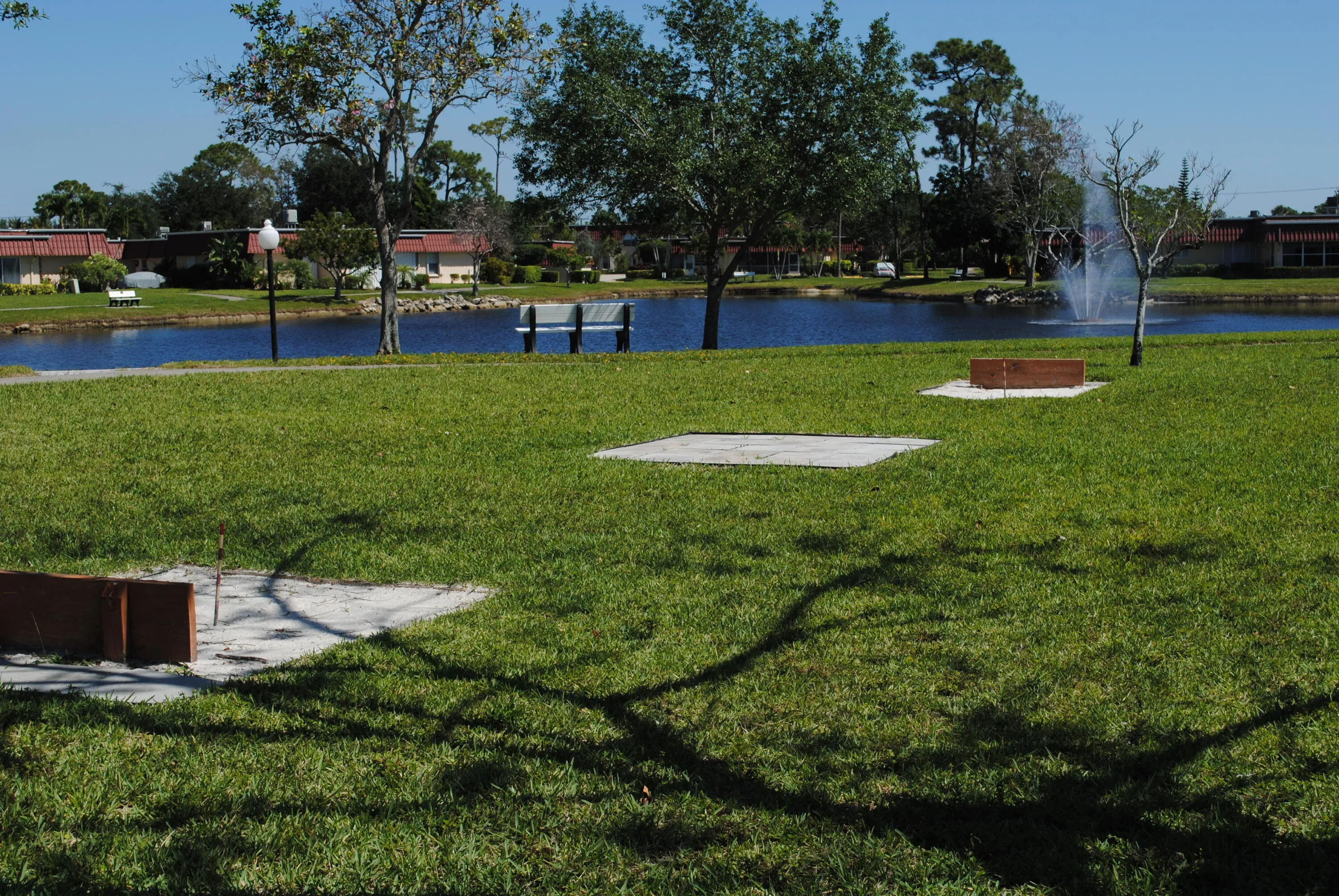 Horseshoe pits.