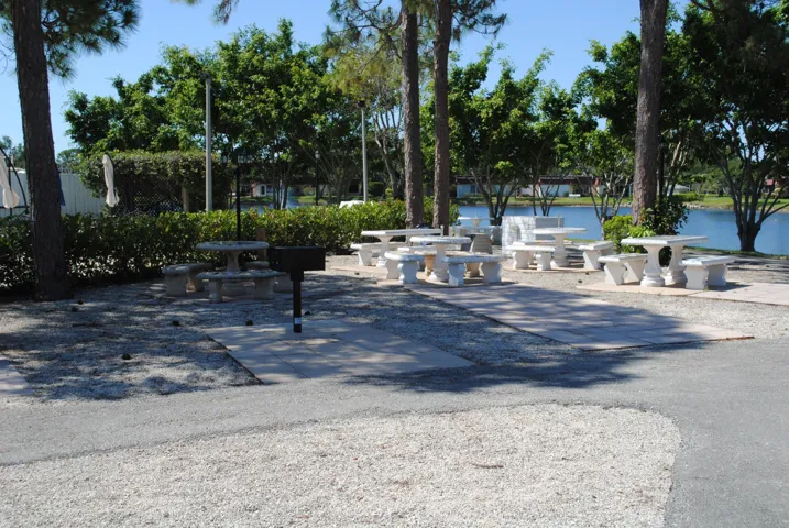 Lakeside picnic area.