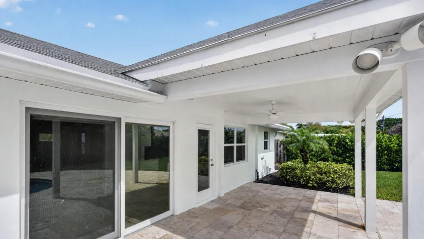 Covered patio