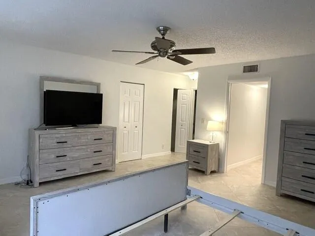 Bedroom with 2 large walk in closets