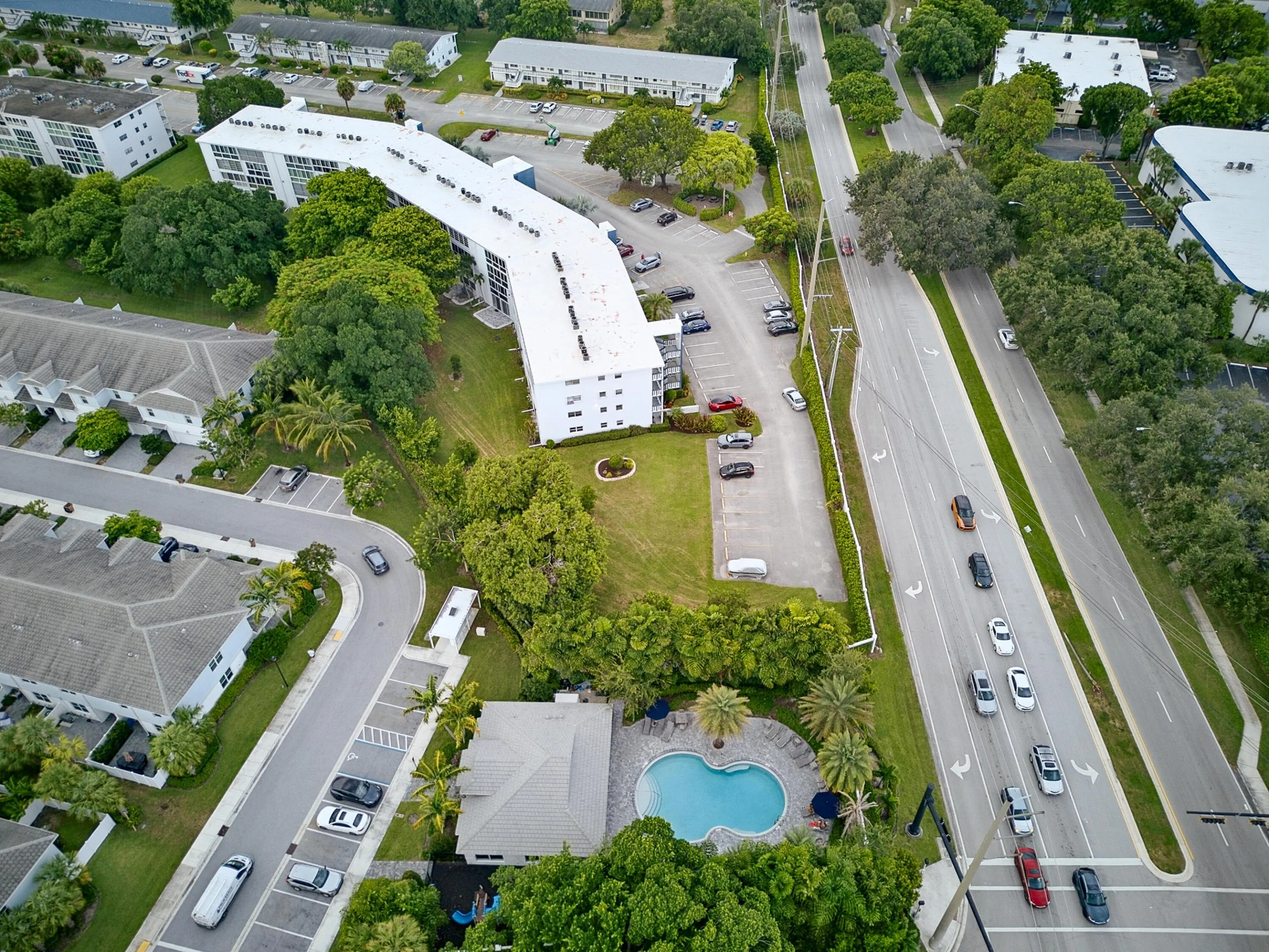 Aerial View of the Building