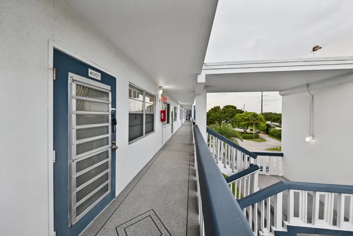 4th Floor Walkway & Unit Entrance