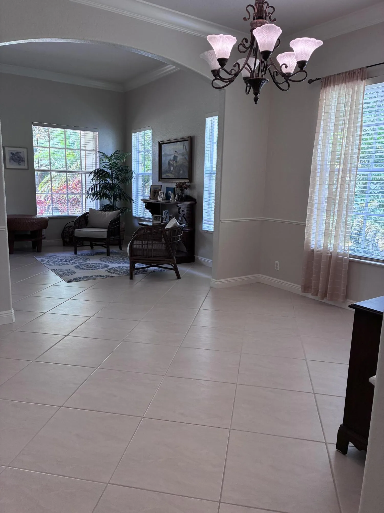 Dining room off of living room