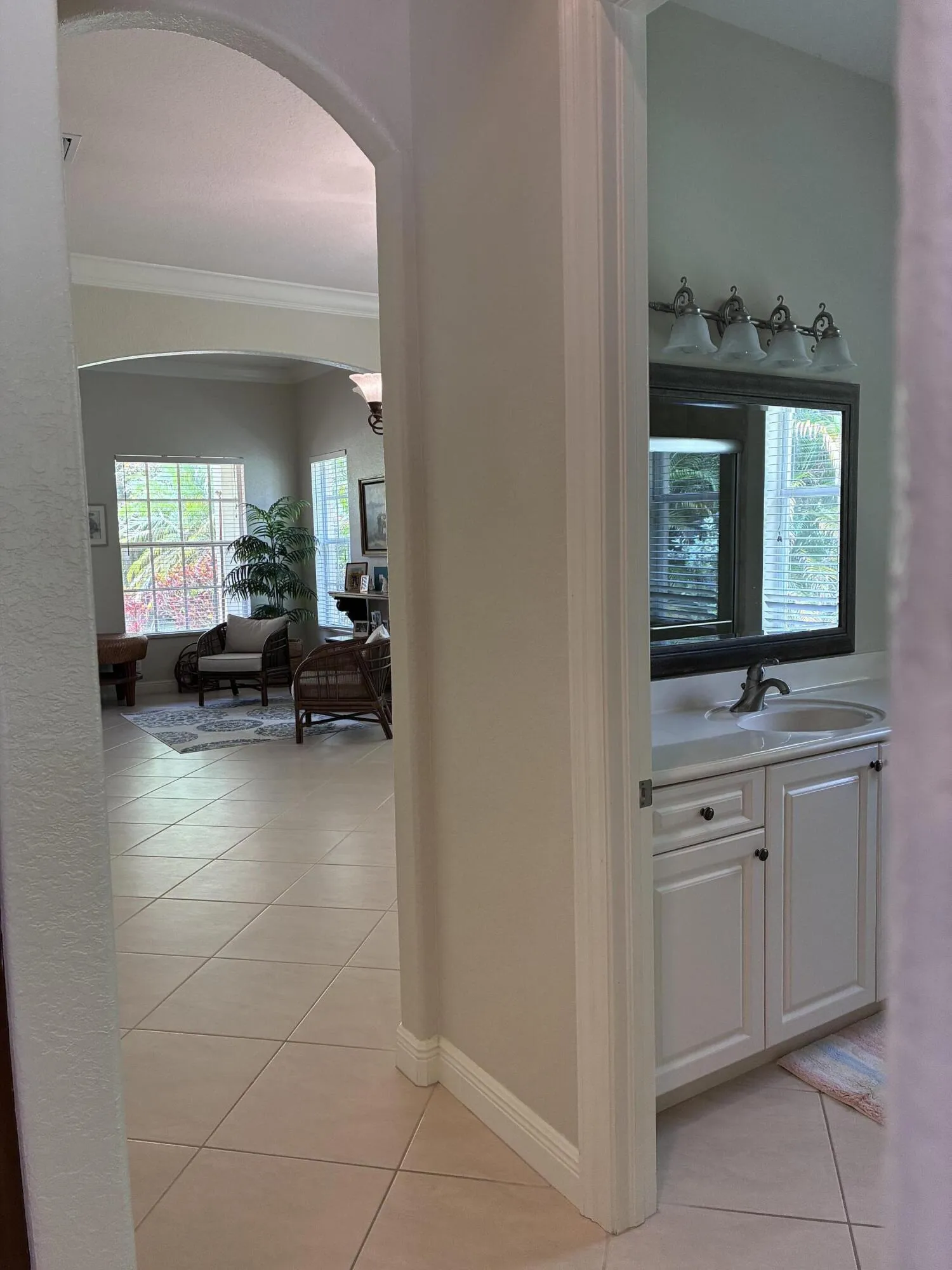 Hall leading to dining room