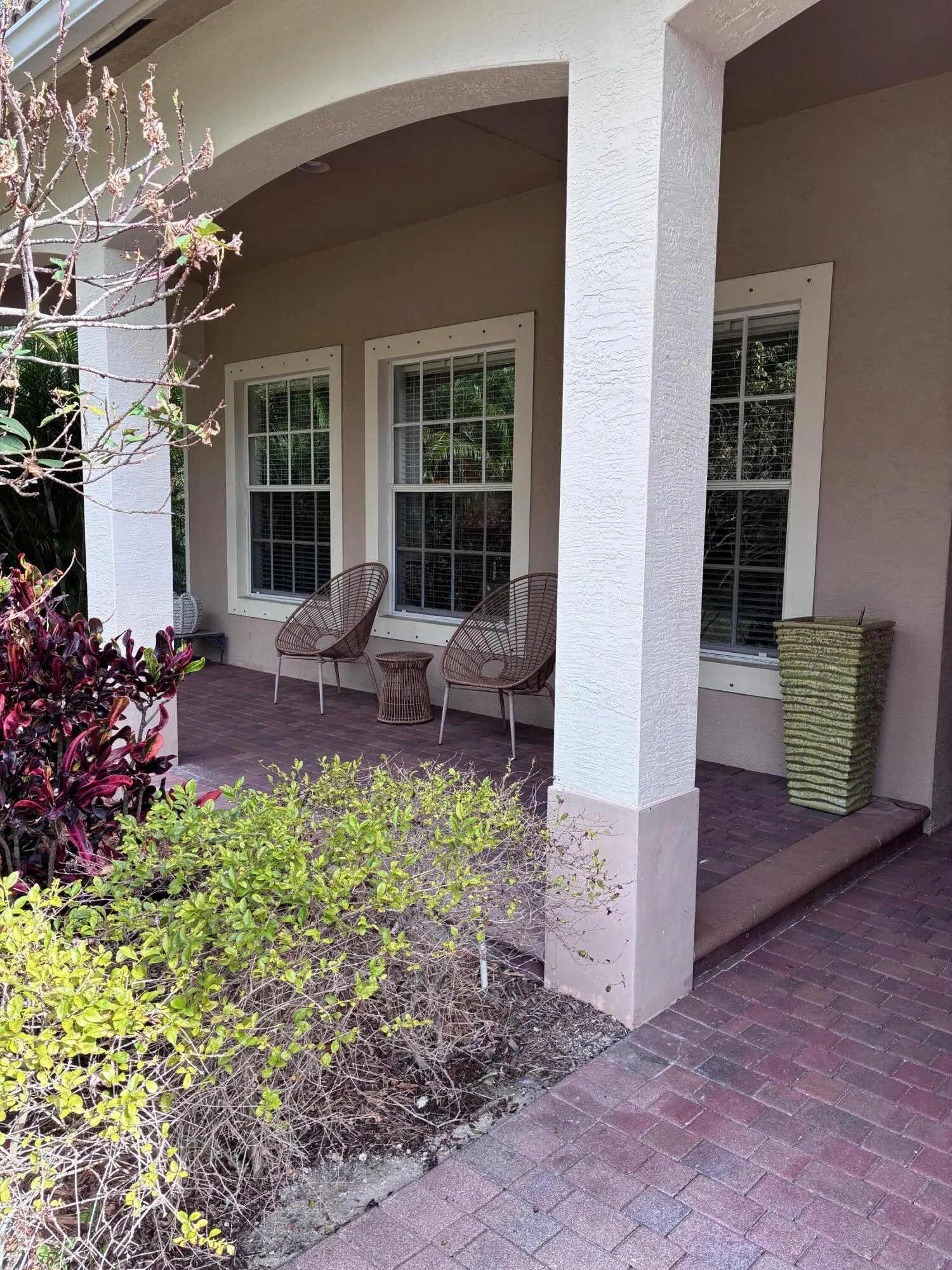 Front covered patio