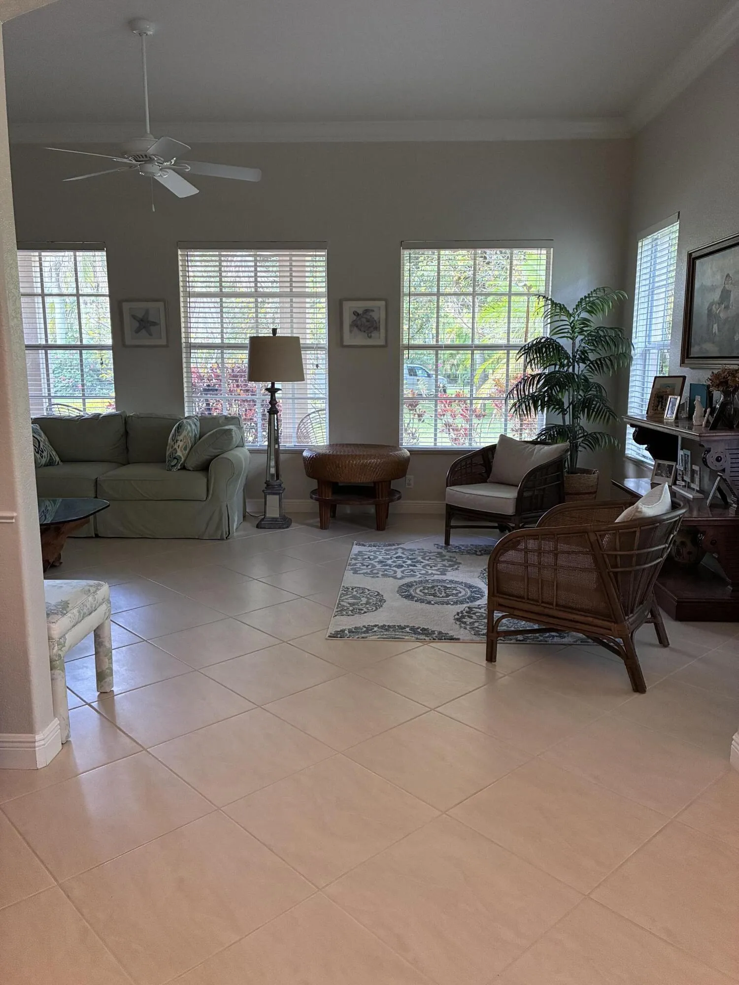 Living room off of dining room
