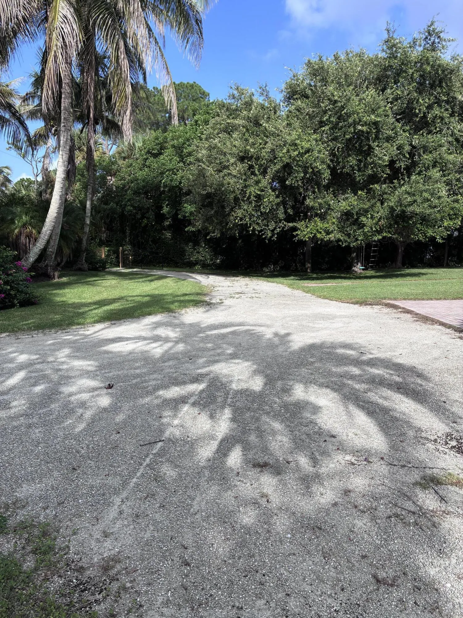 Circular driveway for lots of parking