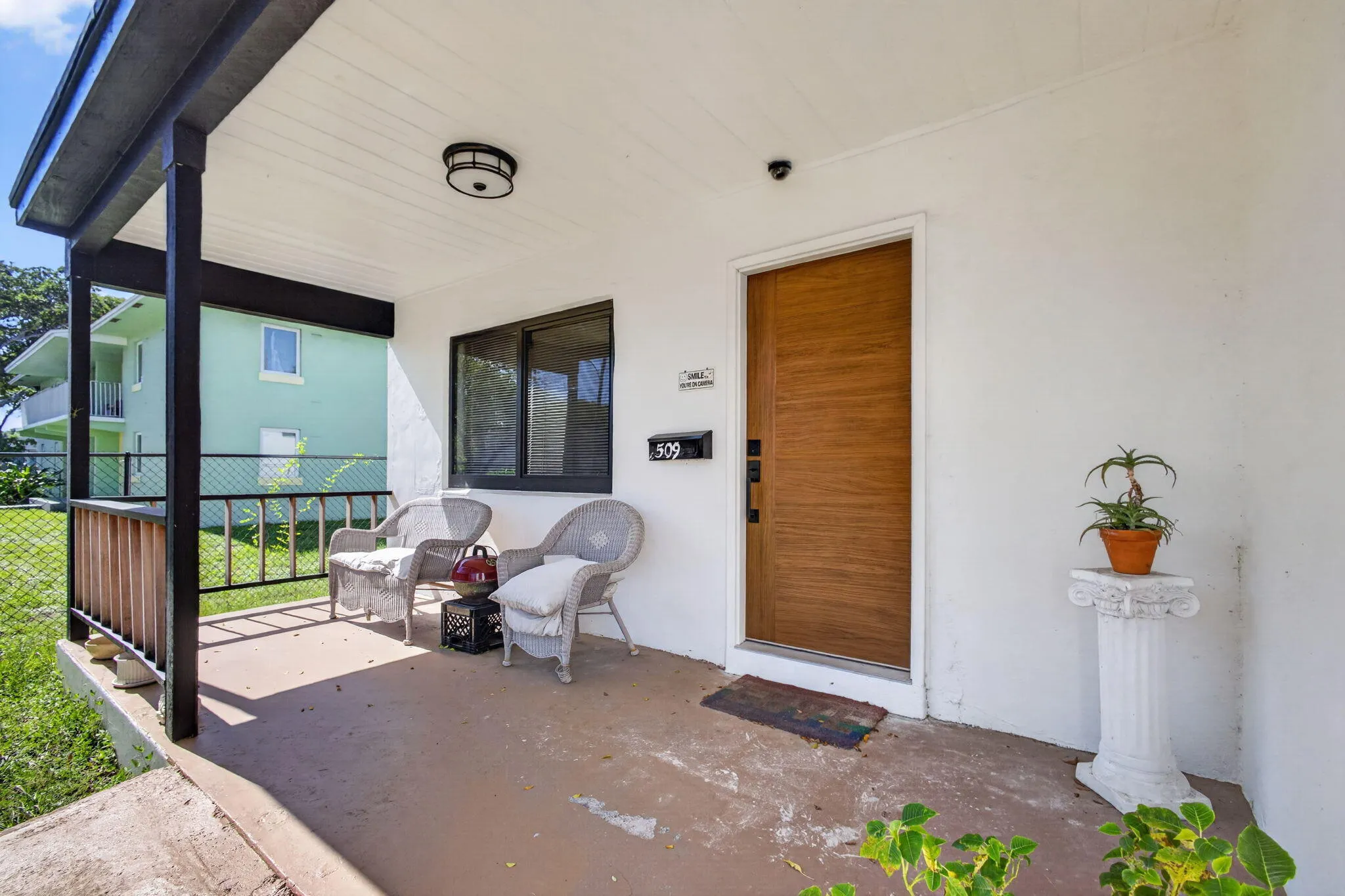 Covered front porch