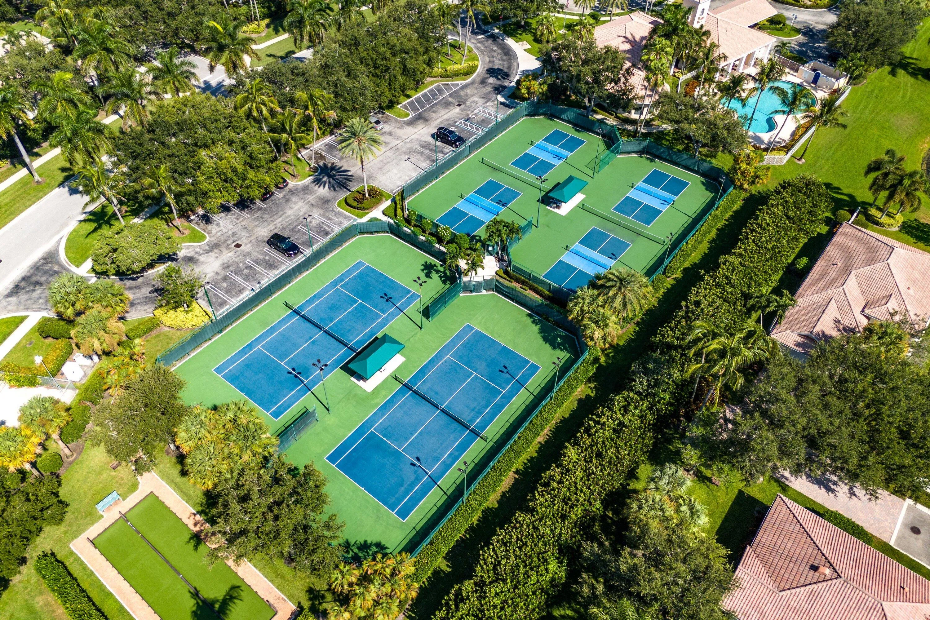 tennis, pickleball, bocci ball