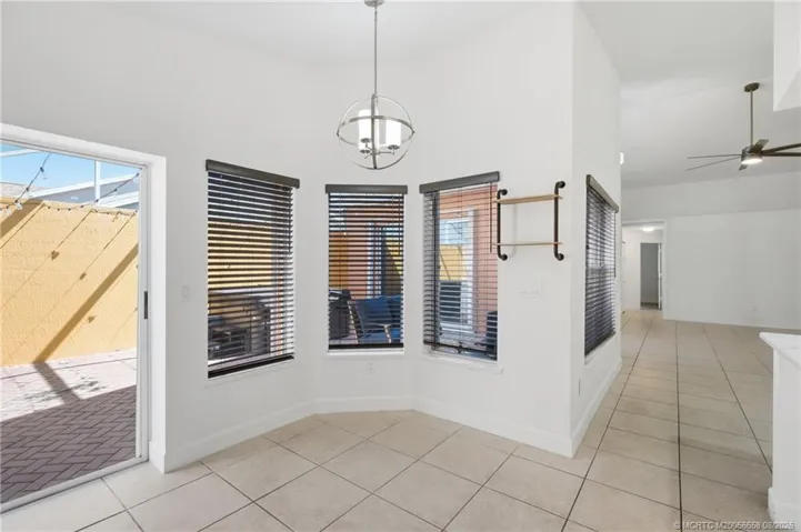 Dining area off the kitchen