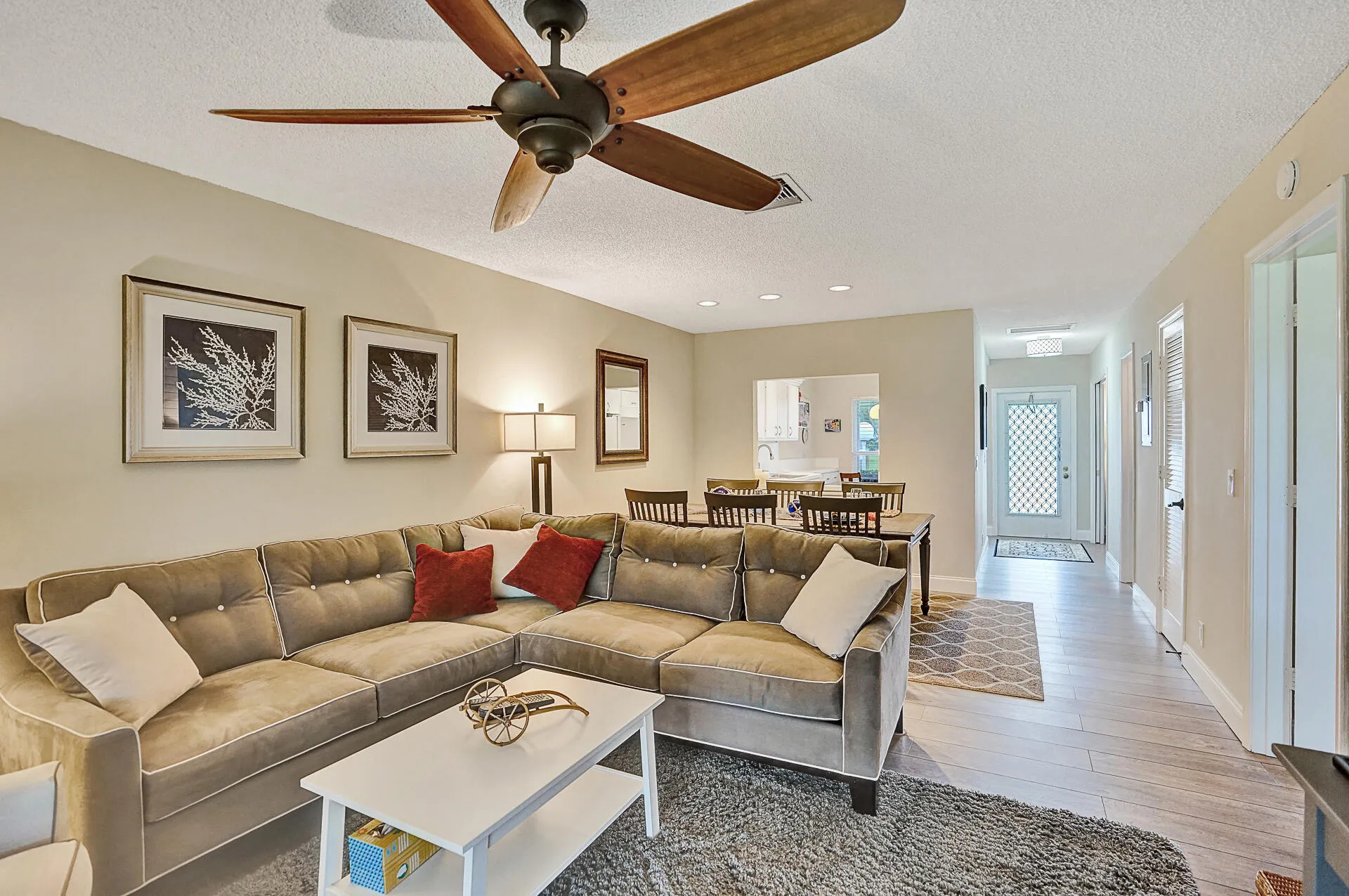 LIVING ROOM TO DINING AREA
