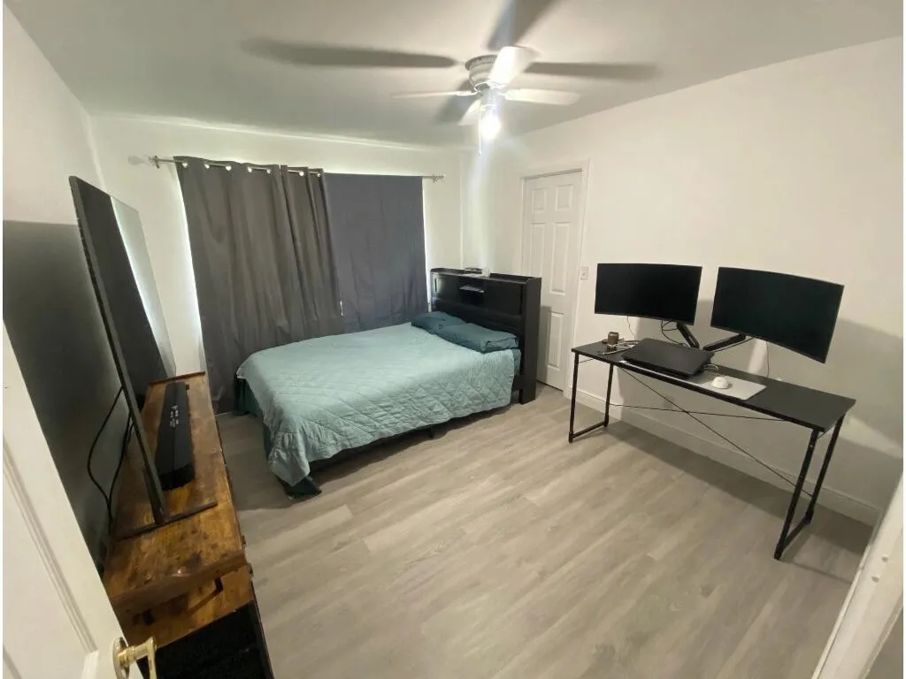 second bedroom is located in the second floor. Also has a walking closet