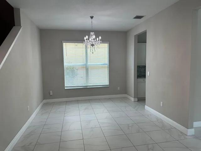 Formal dining room before staging