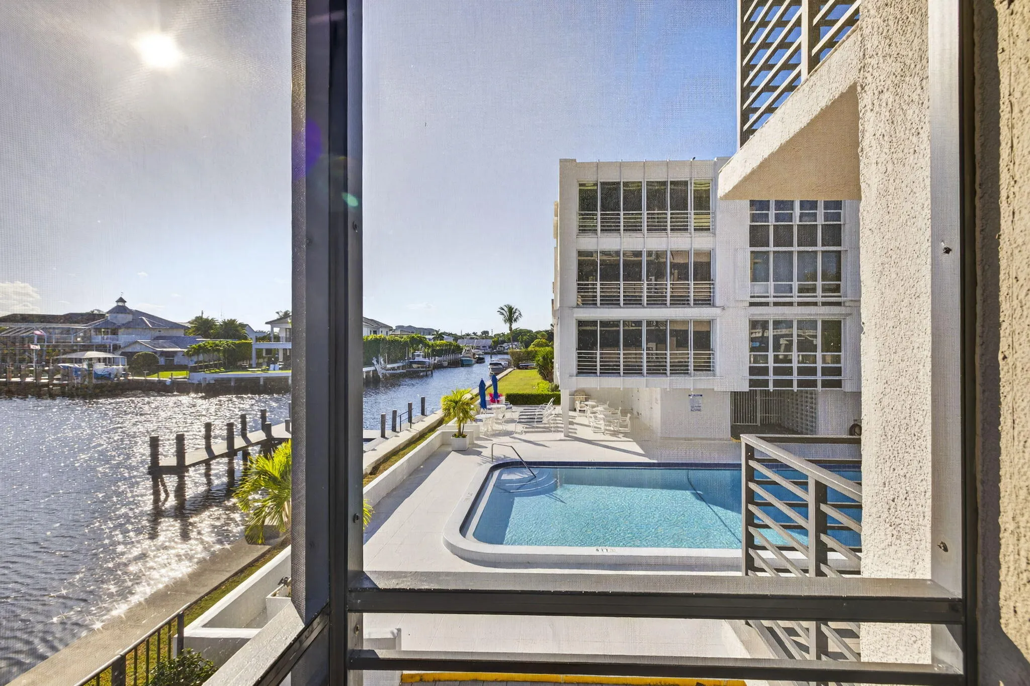 pool view from balcomy