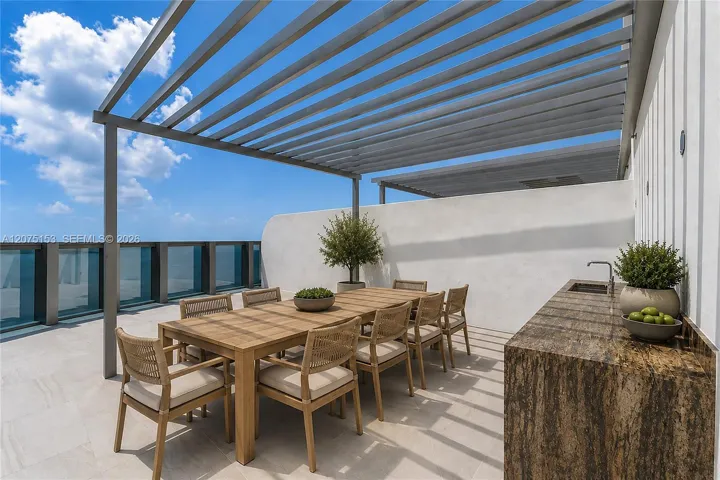 Private Rooftop. UNA Residences Brickell. One or more photos have been virtually staged.