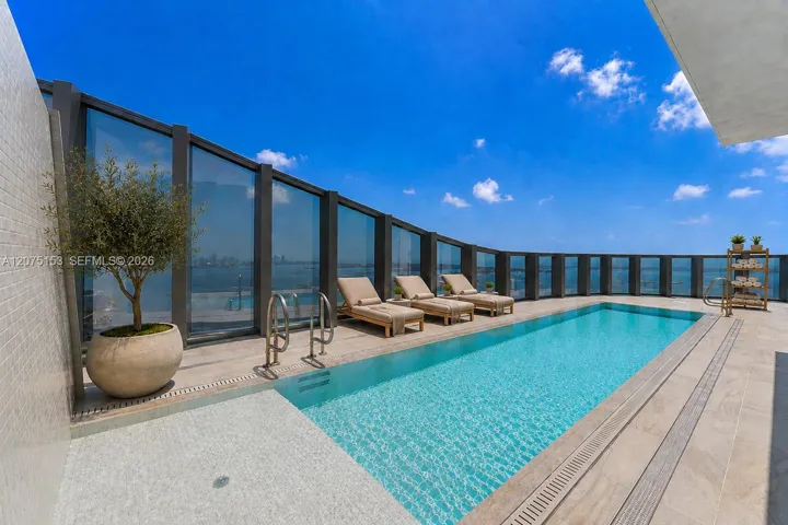 Private Rooftop Pool. UNA Residences Brickell. One or more photos have been virtually staged.