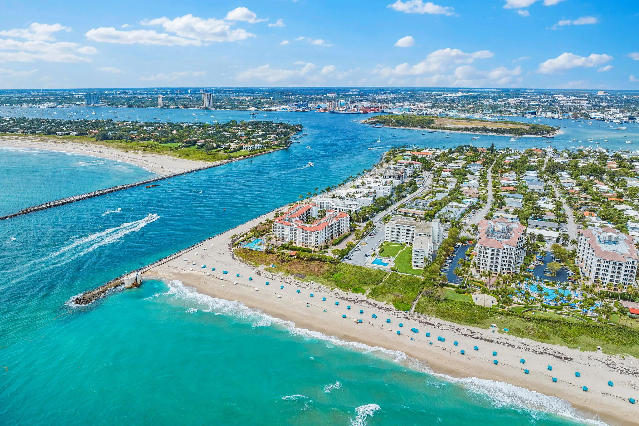 Aerial Palm Beach Inlet