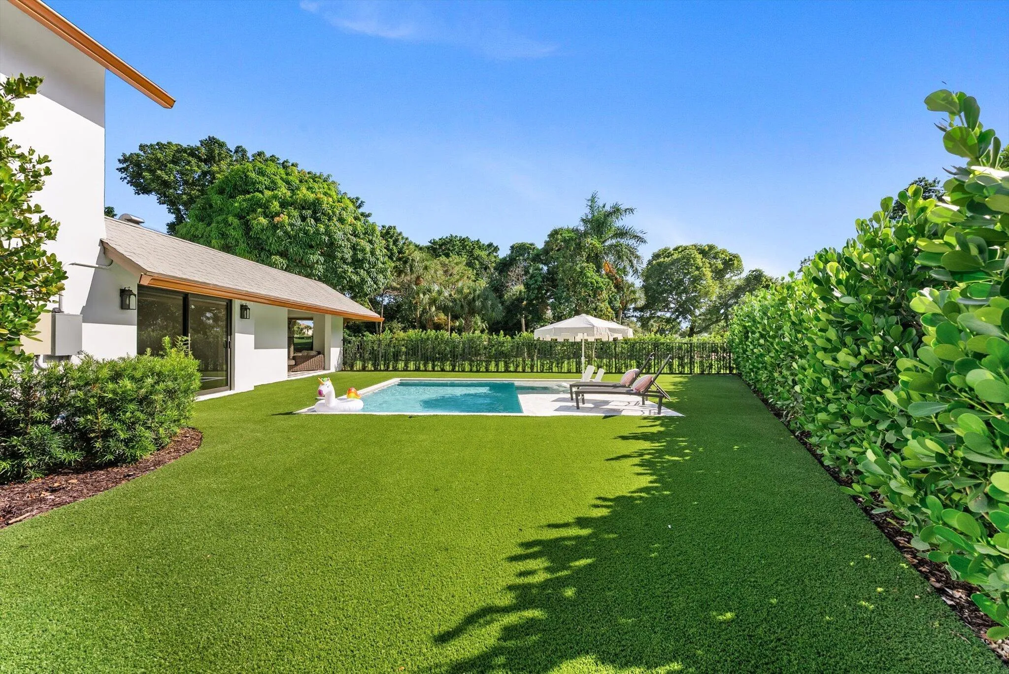 Fenced Pool area