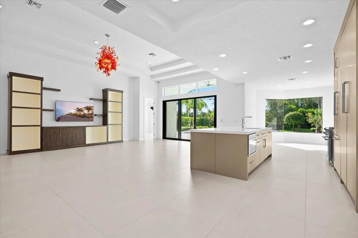 Open Kitchen to Living Room Area