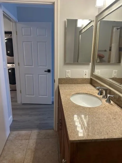 Granite counter in Primary bath and step in shower