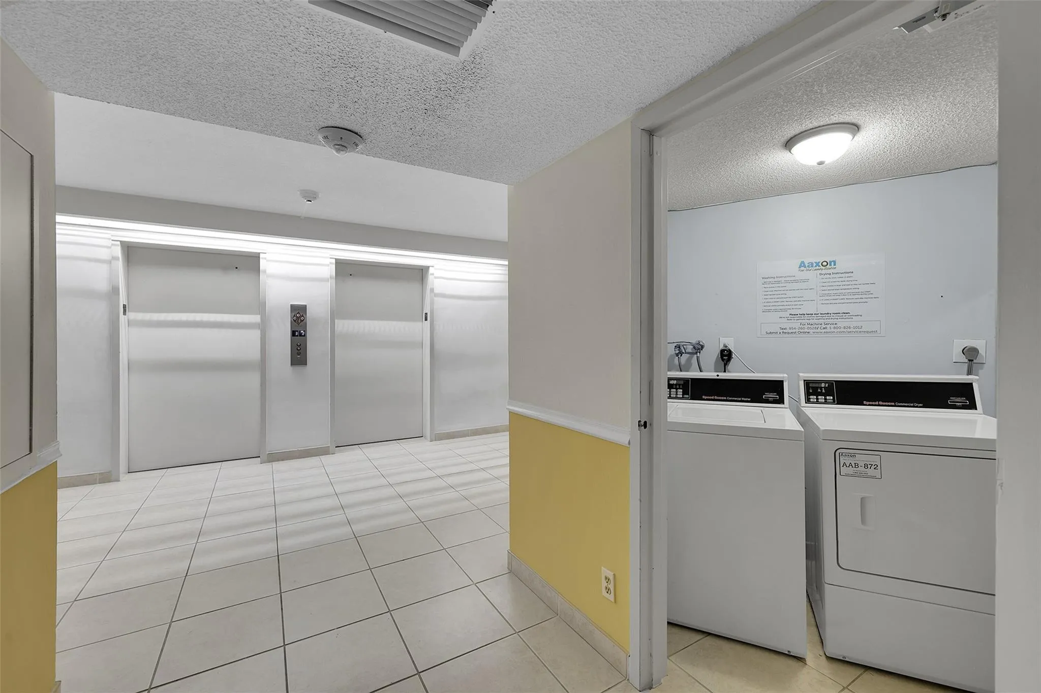 laundry facility/elevators