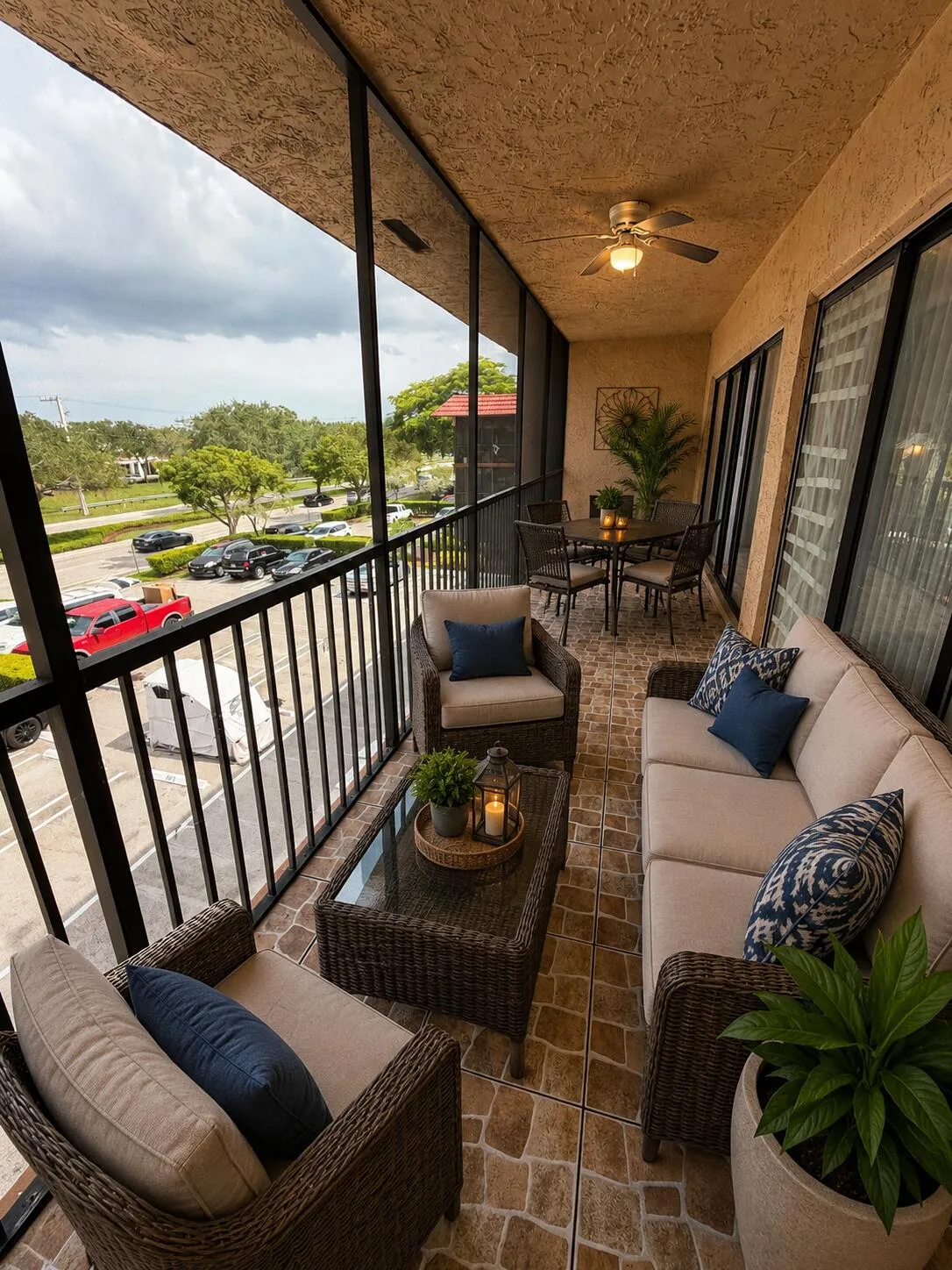 balcony picture Is made with Ai