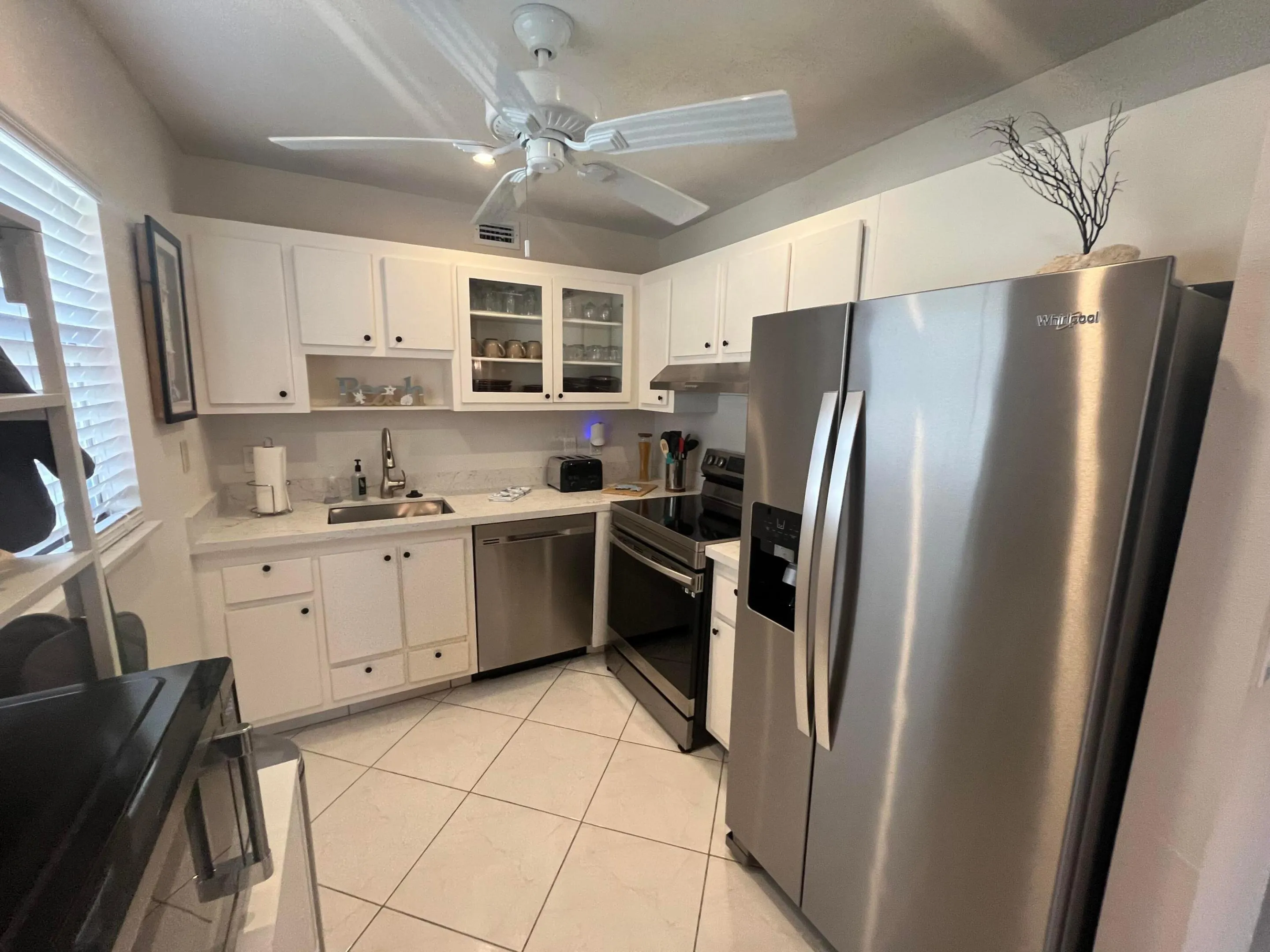 all stainless steel appliances.