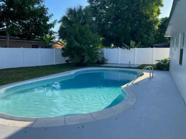 Newly resurfaced pool