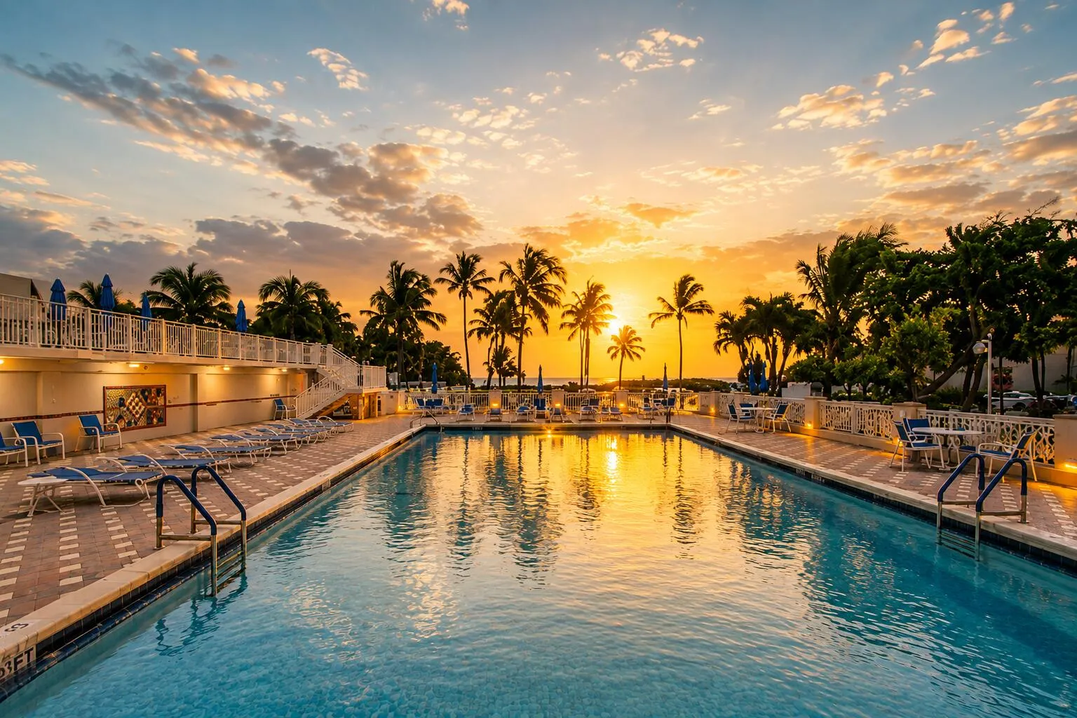 Pool Sunrise