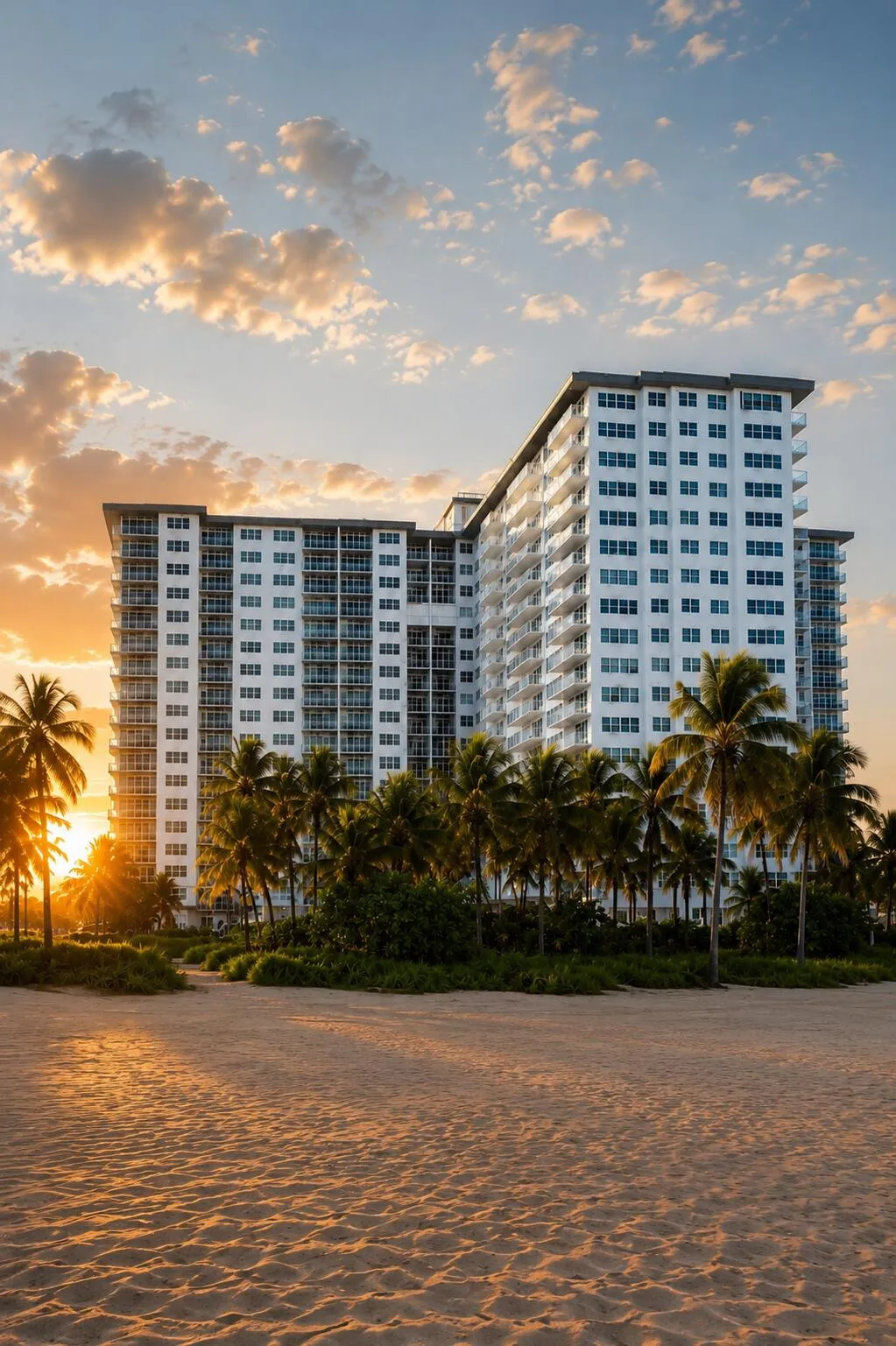 Sunset building