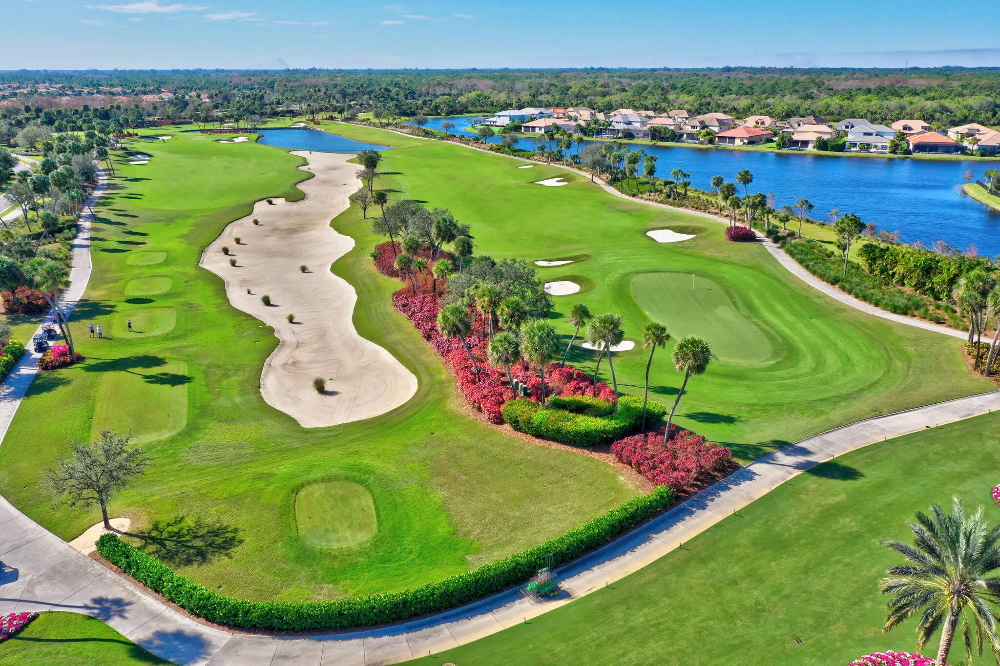 Aerial Golf Course View
