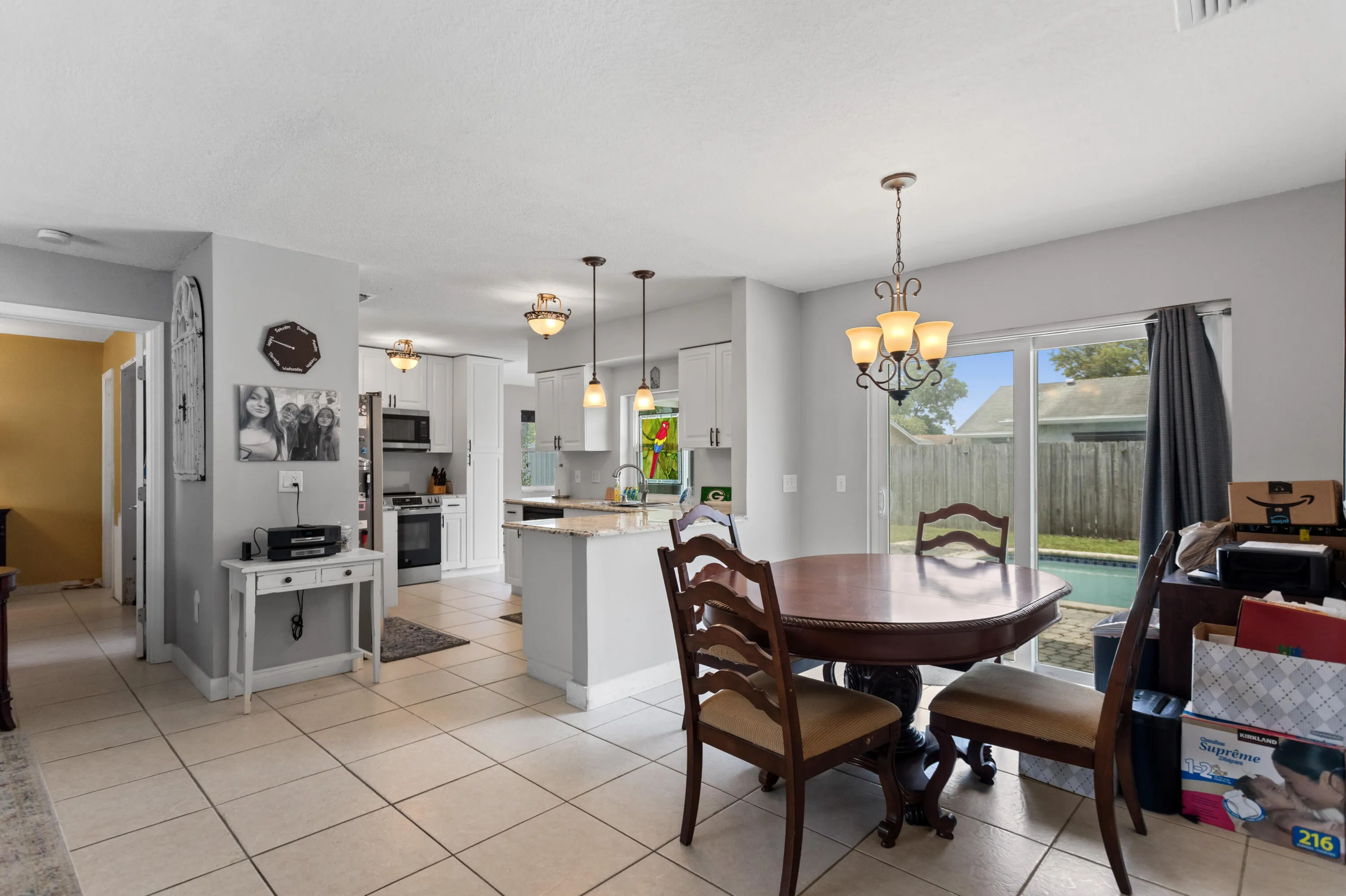 Kitchen/Dining/Living area