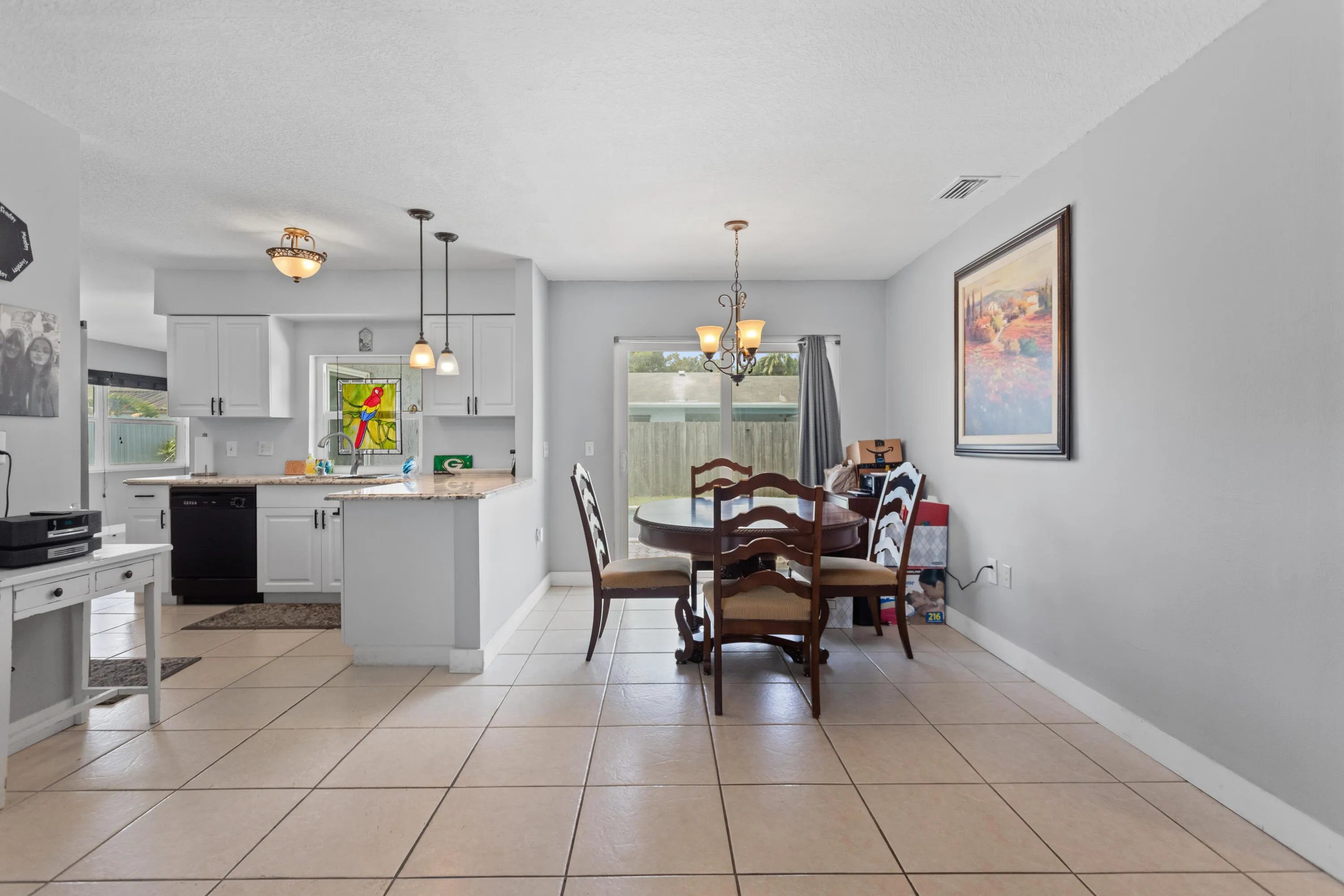 Kitchen/Dining/Living area