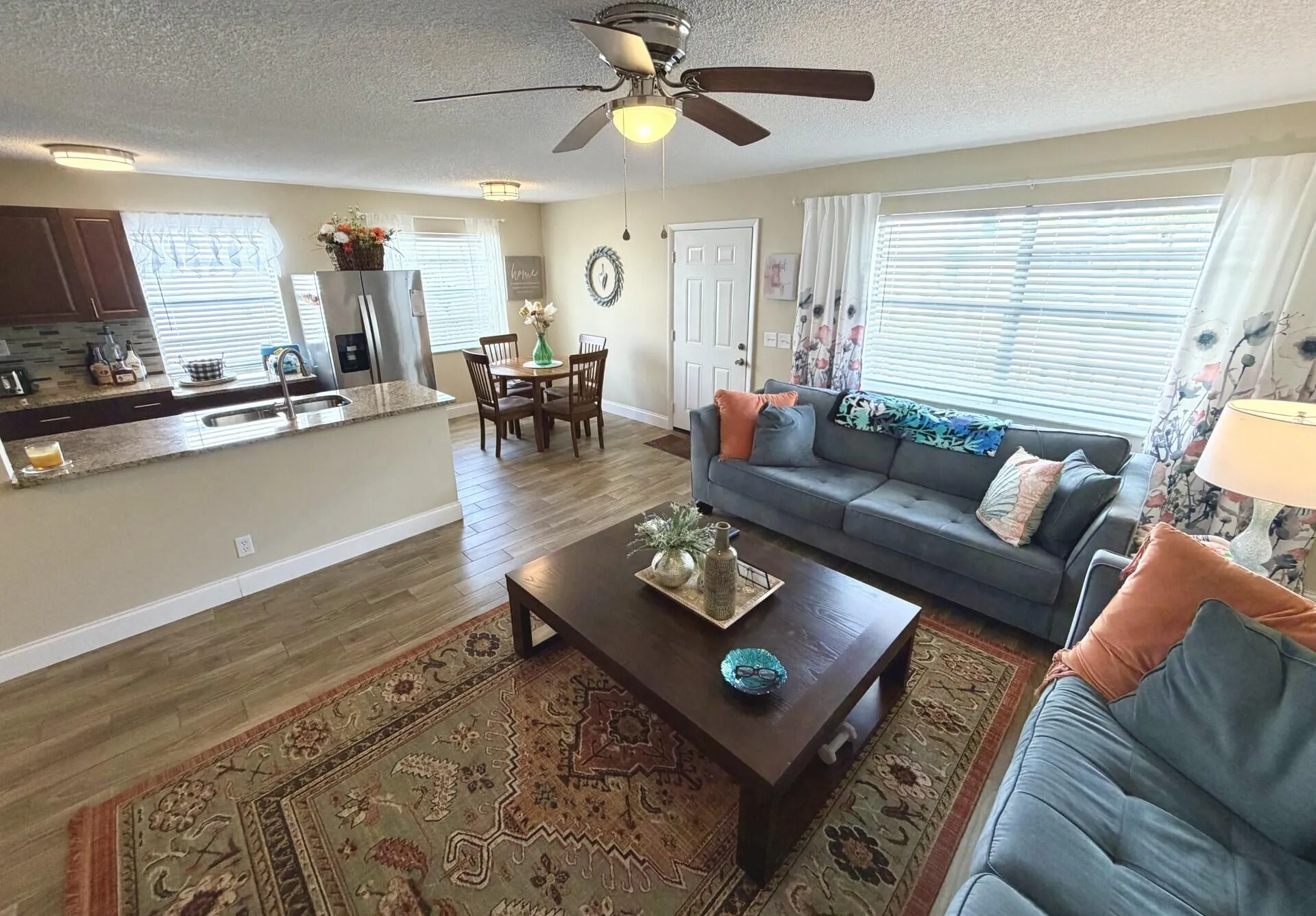 2" Faux Wood White Cordless Blinds included on all Windows.