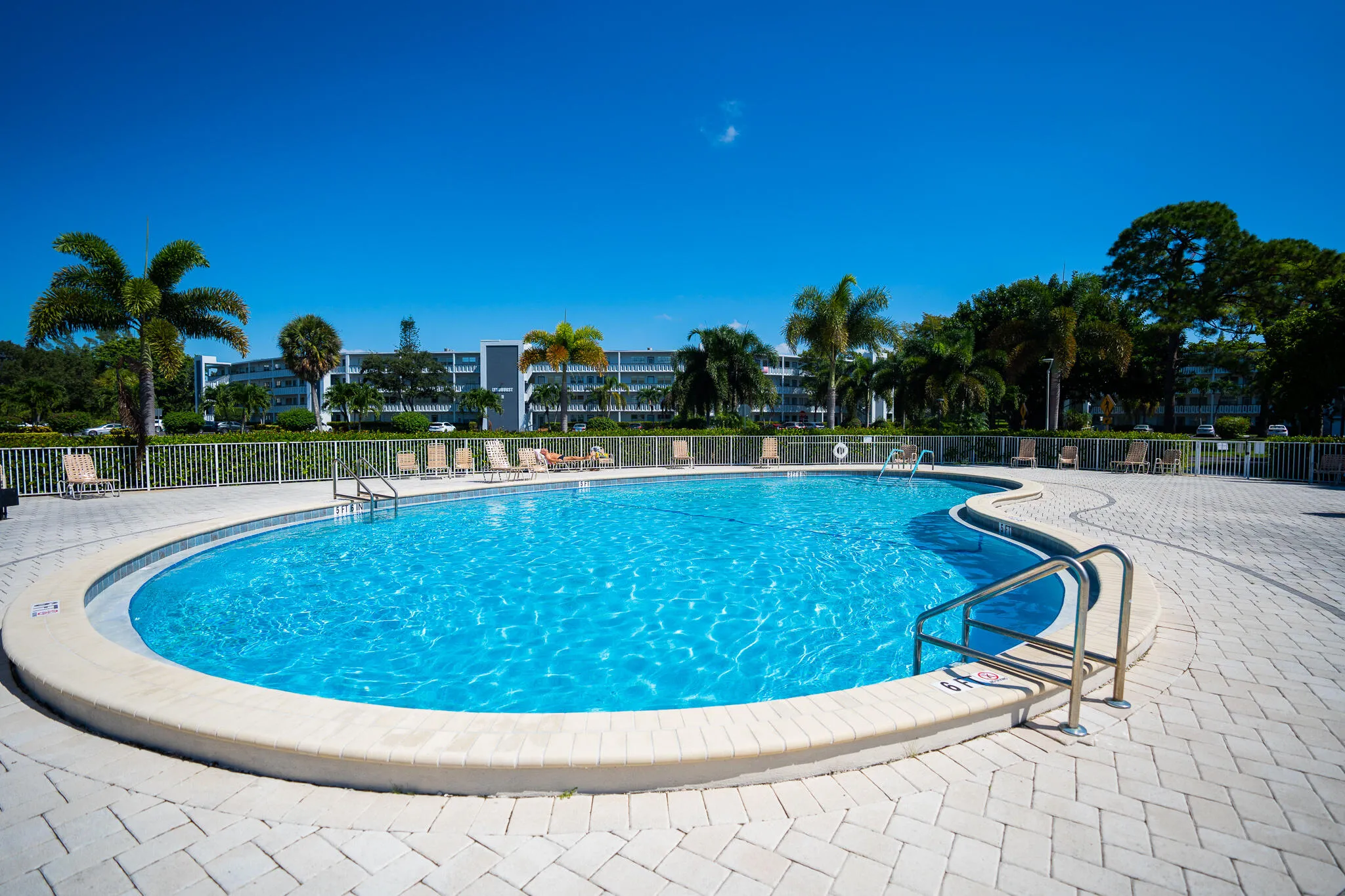 Pool directly across the street