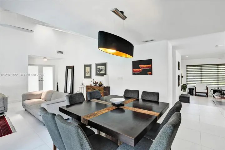 Formal dining area