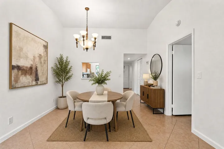 Virtually Staged Dining Area