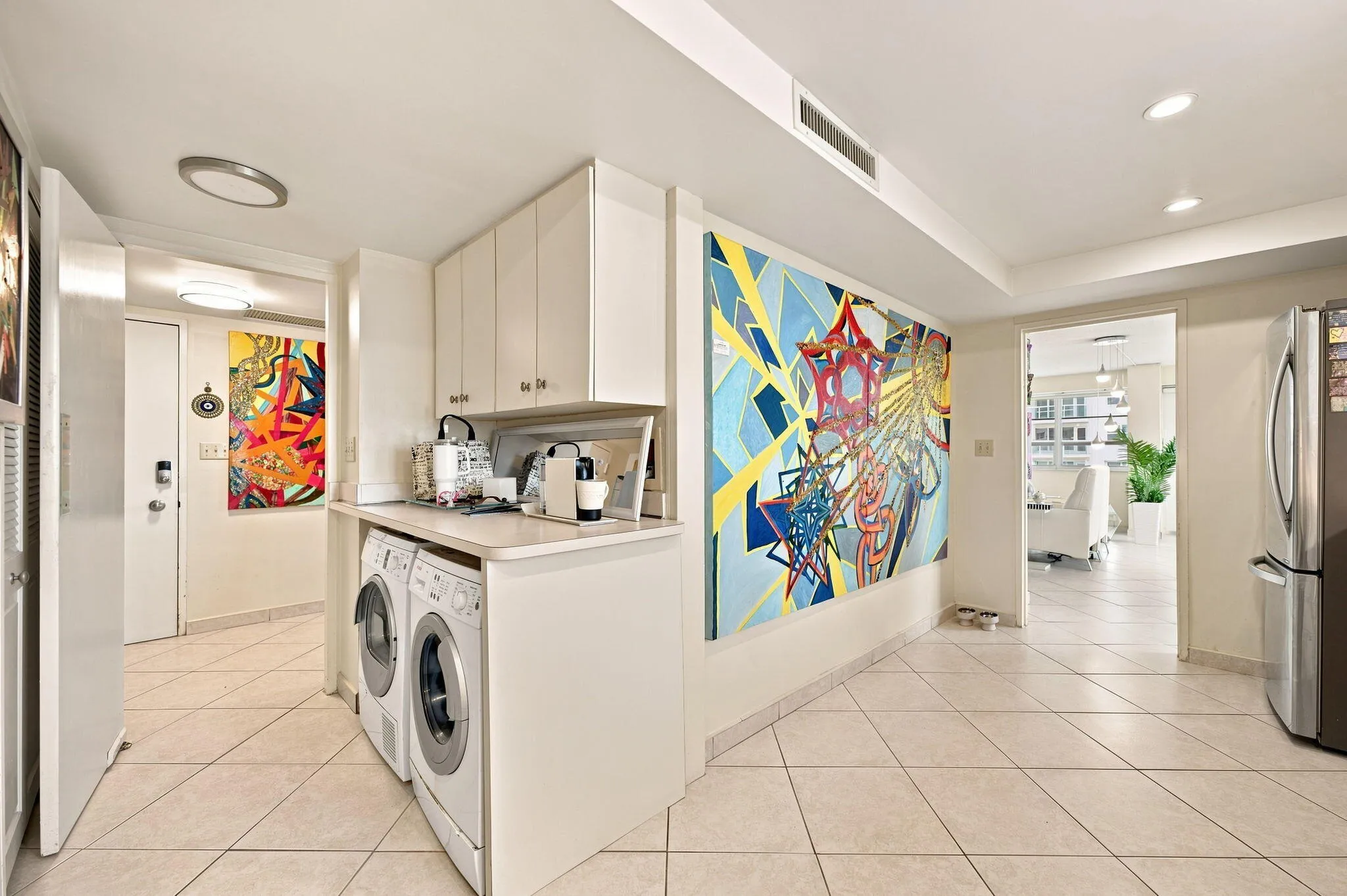 Washer and dryer