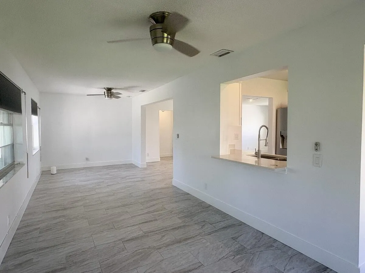dining and family living area