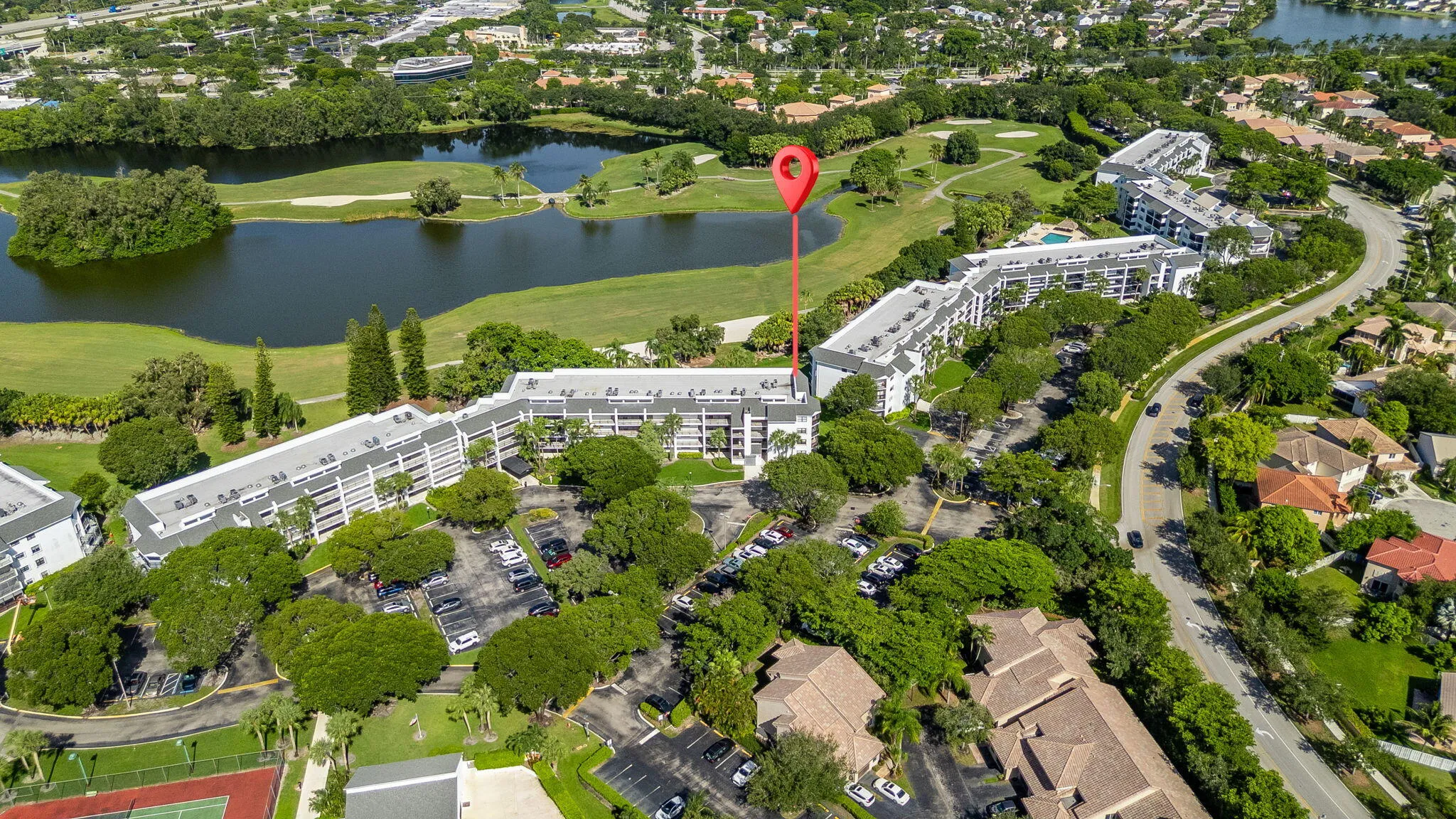 Fairways Dron View Front