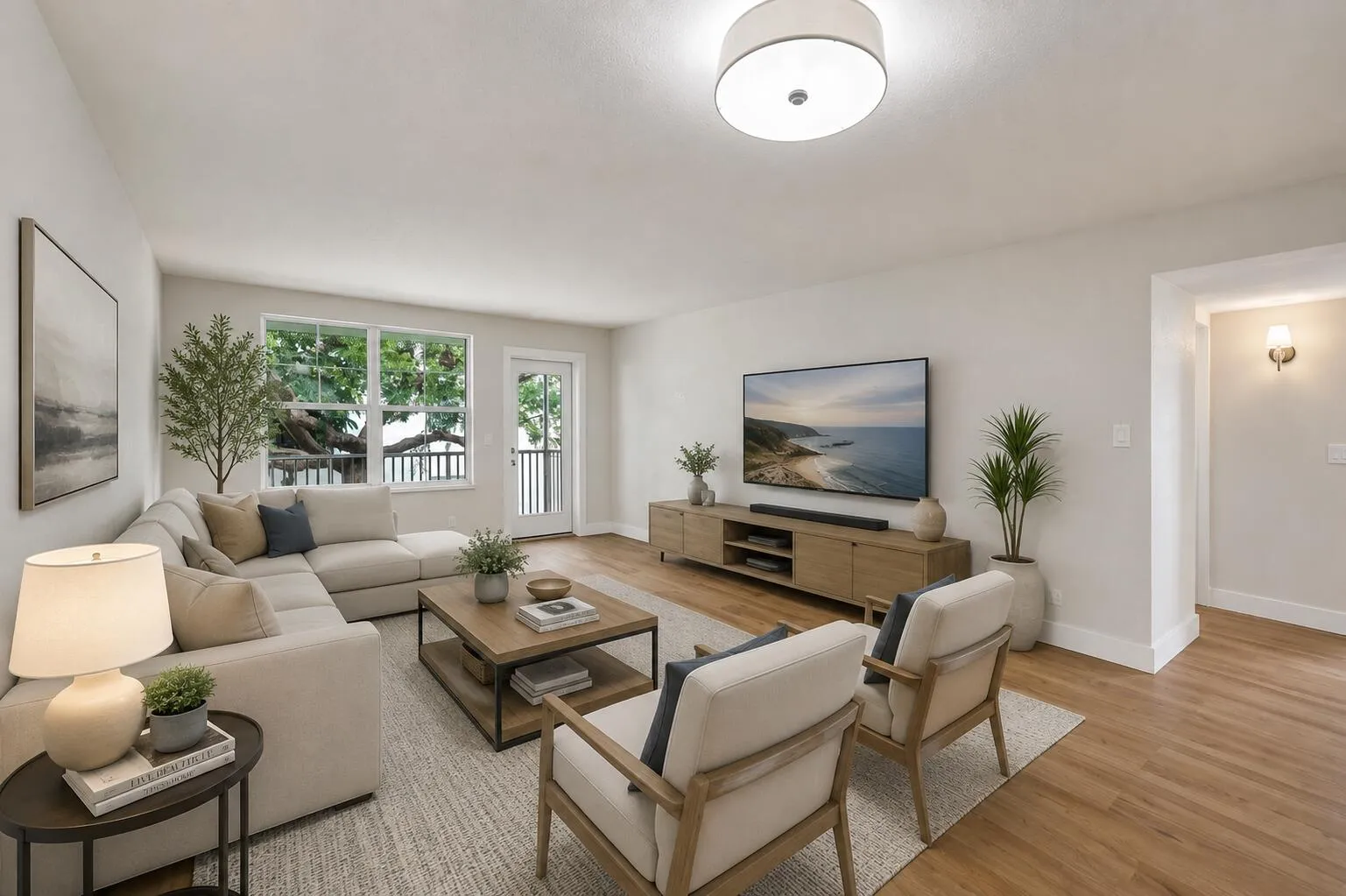 Living area - Virtual staging