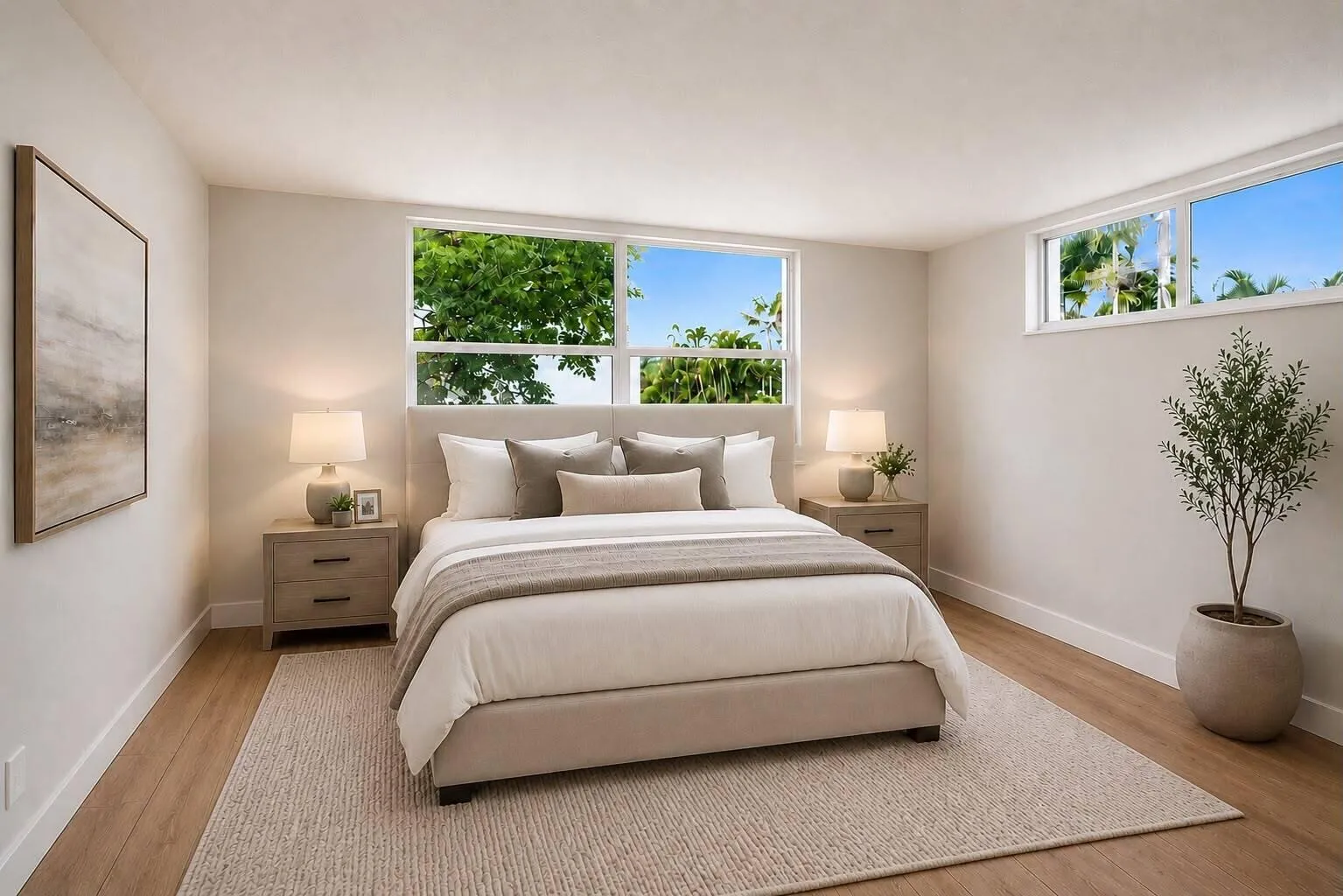 Primary bedroom - Virtual staging