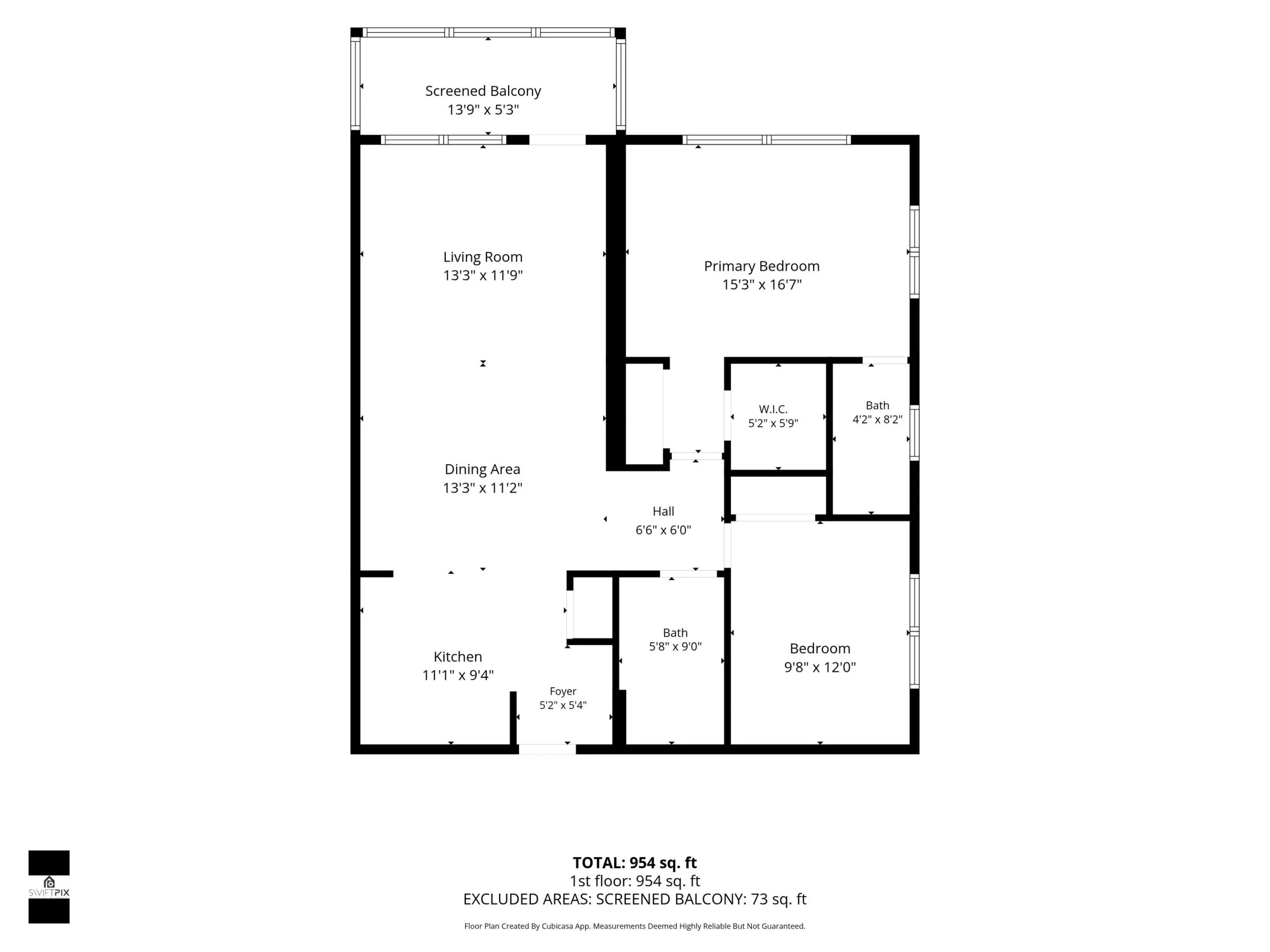 Floor plan provided by photographer