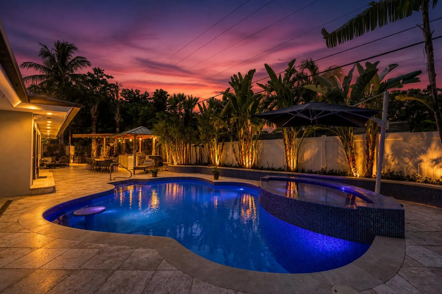 Pool twilight