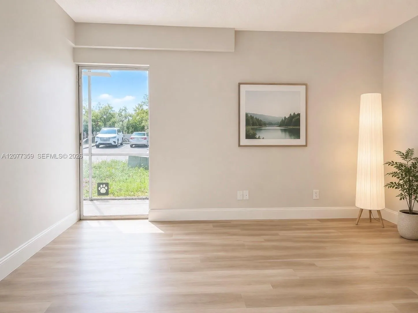 Virtually staged bedroom