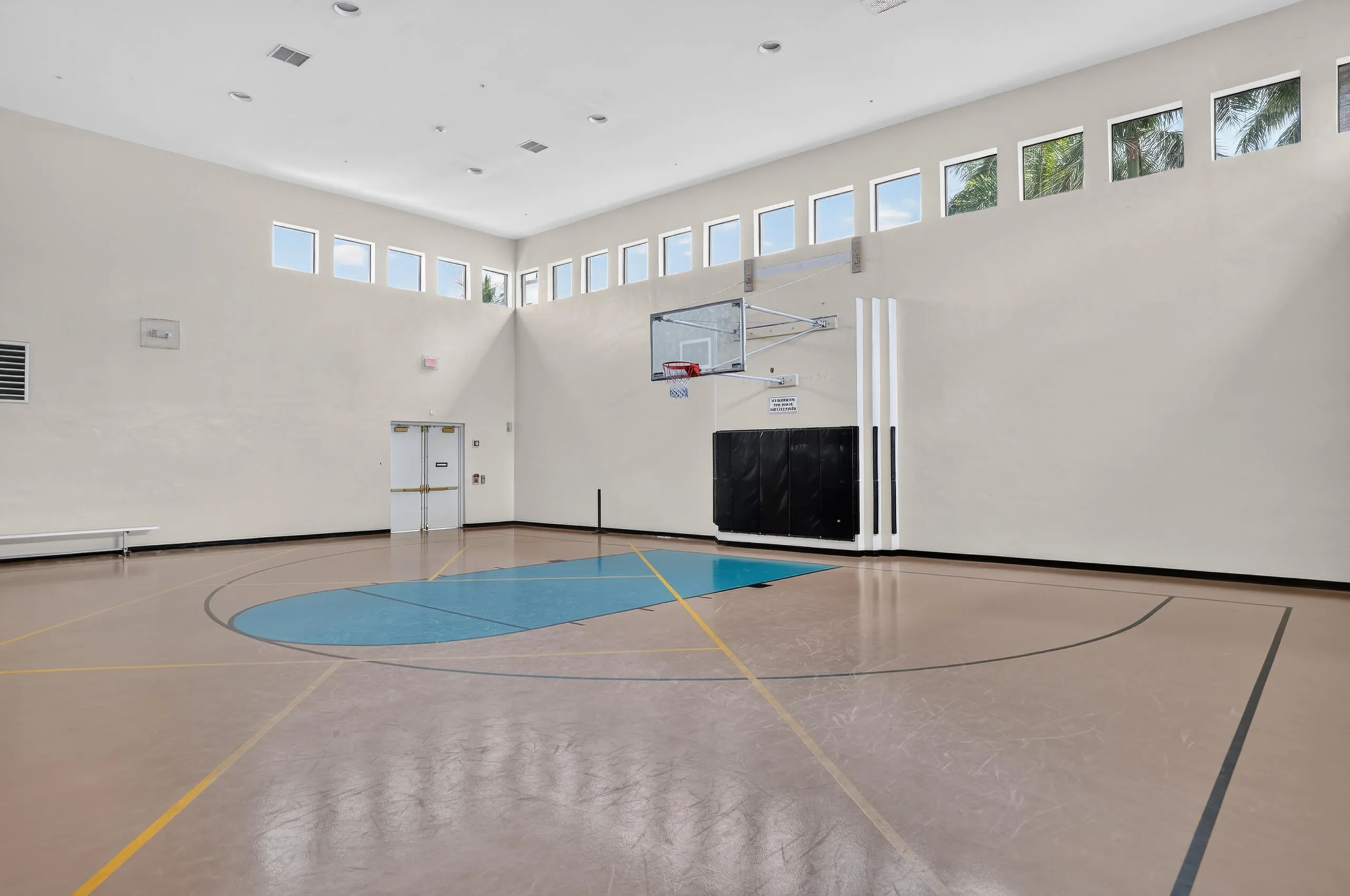 Indoor basketball court