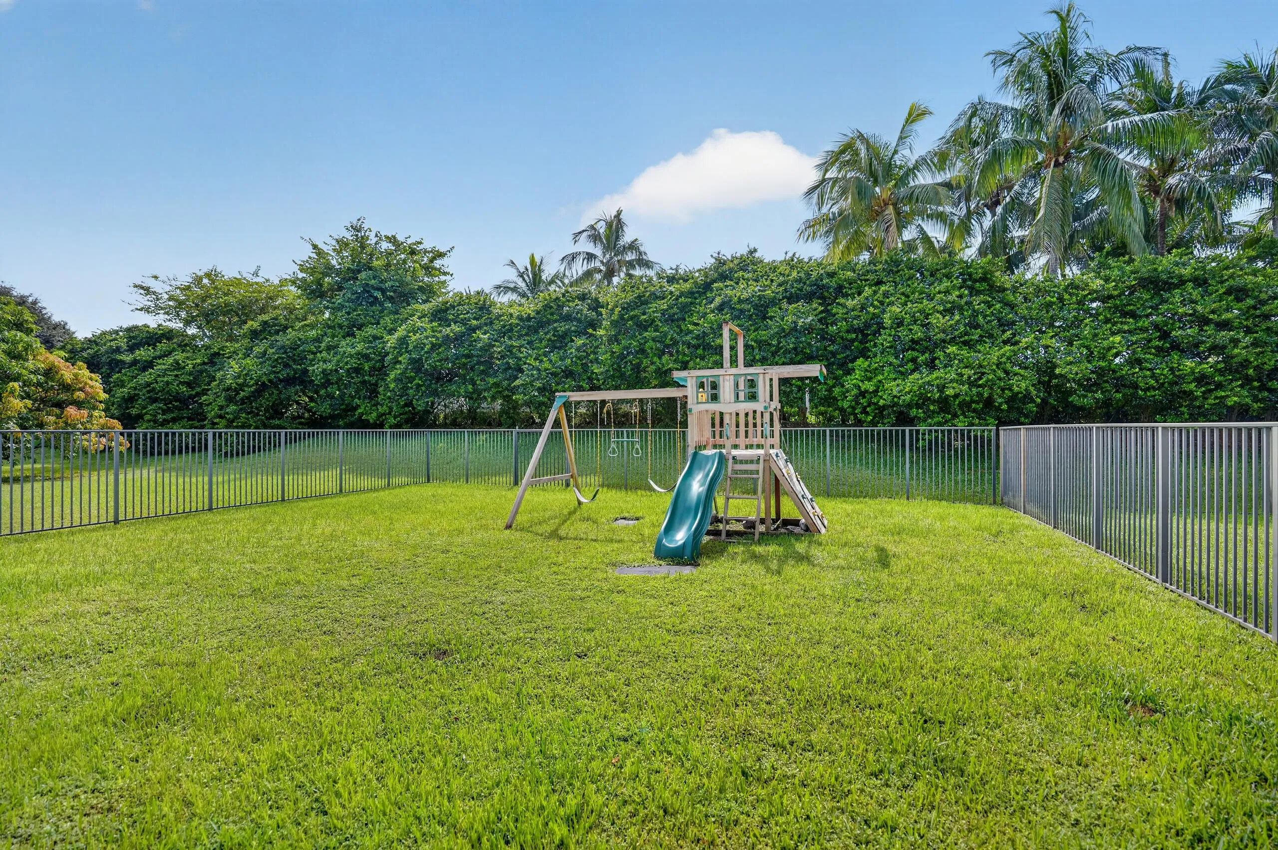 Plenty of space in this HUGE backyard!