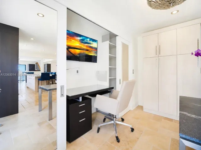 Hidden Custom Office in Kitchen