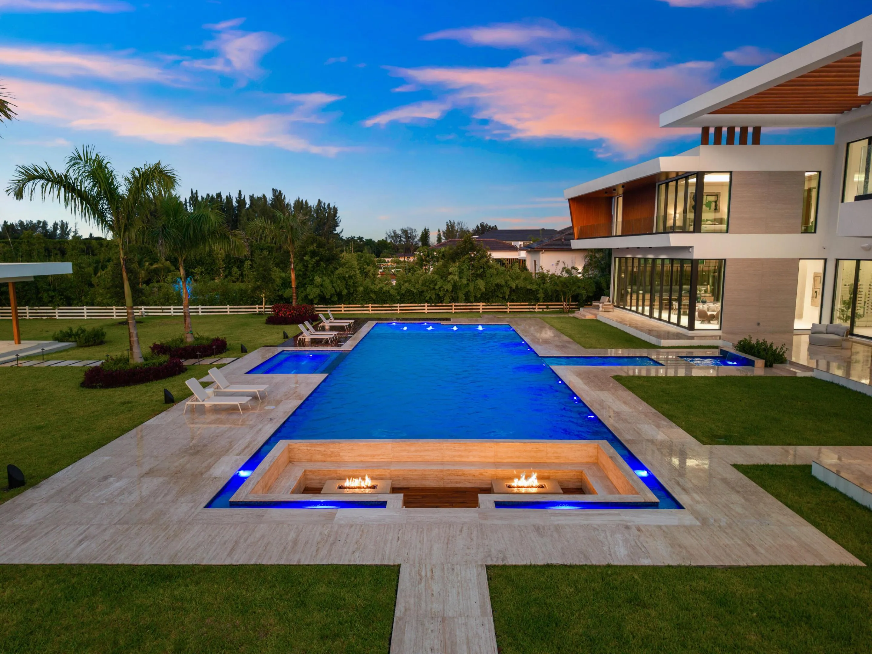 Pool/Firepit - Digitally Enhanced