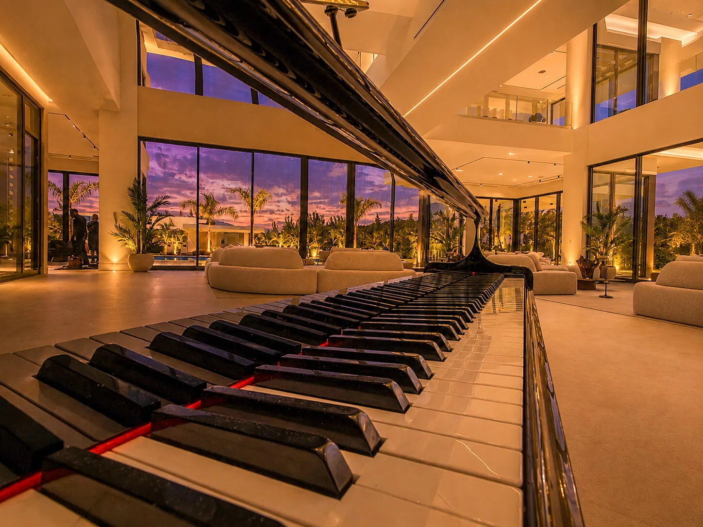 Twilight Reflection off of Piano - Digitally Enhanced